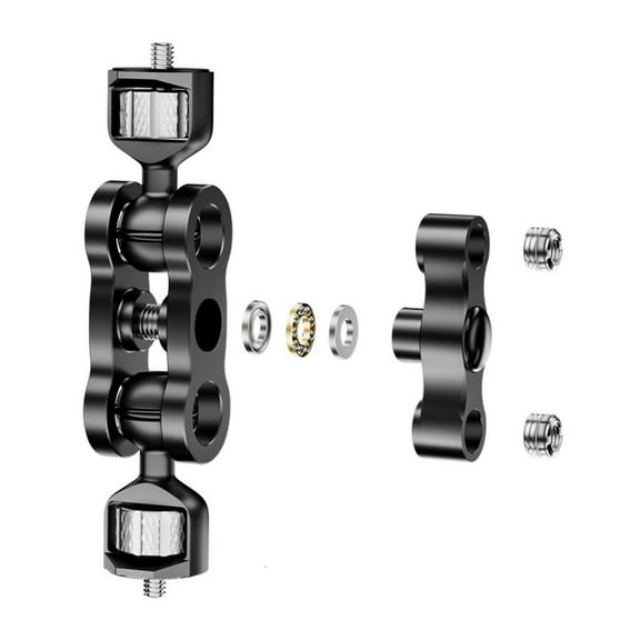 hejhncii Articulating Mount Arm Double Ballheads Screw Mount For Camera And Fill Light