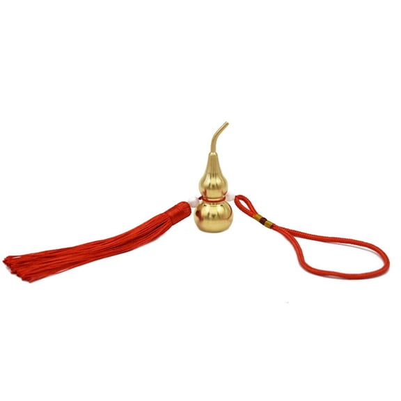 hejhncii Artistic Open Mouth Copper Gourd Hanging Decors Classical Fengshuis Lucky Gift