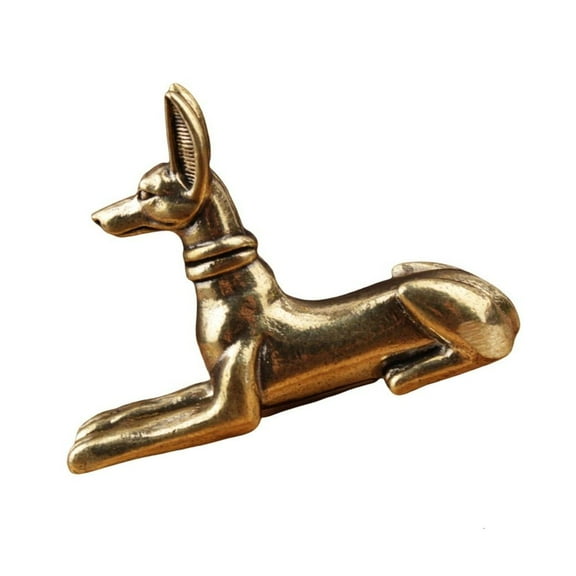 hejhncii Brass Dog Statues Figurines Sitting Dog Statue Figurines Sculptures Tabletop Centerpieces Home Decors Collectibles