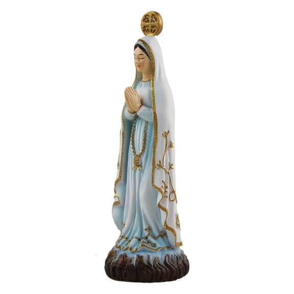 hejhncii Catholic Virgins Marys Statue Figure Handmade Figurine Religious Gift Desktop Home Decorative Ornaments