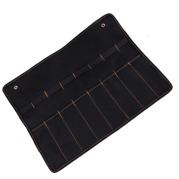 hejhncii Chisel Carrying Case Organizer Canvas Wrench Pouch For Cutter Hammer Gouges Carpenter Pocket Tool Roll Holder