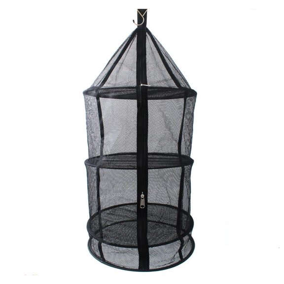 hejhncii Clothes Drying Hanging Drying Net, Folding 4 Layer Hanging Shelves Dry Rack