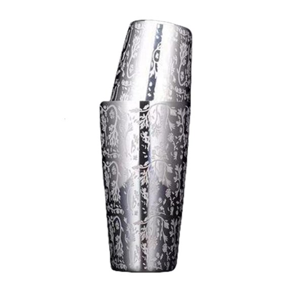 hejhncii Cocktail Mixing Tins Mixer Stainless Steel Construction Engraving Drink Shaker