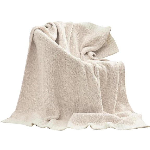 hejhncii Comfortable Throw Blanket Soft Knitted Double Side Designing Travel Blanket