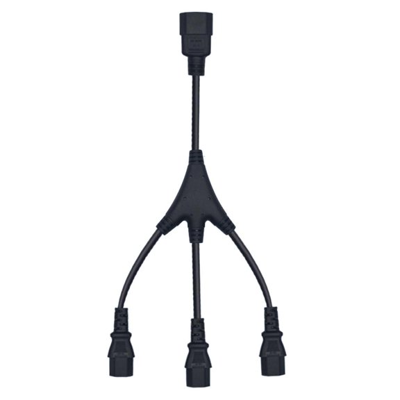 hejhncii Convenient Extension Wire PDU IEC320 C14 to IEC320 3xC13 Power Extension Cable Power Cord Perfect for PC Computer Power