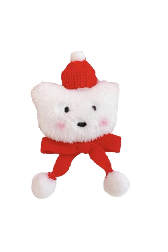 Cute Brooch Pins Cartoon Plush Breastpin Ins Japanese Ornaments Bear Hat Pin