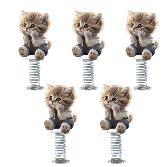 hejhncii Dancing Cats Dashboard Decorations,Shaking Cats Bobblehead Dashboard Car Decors