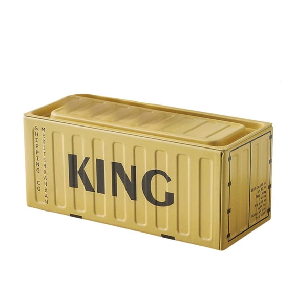 hejhncii Decorative Metal Storage Container Home Decoration Accent