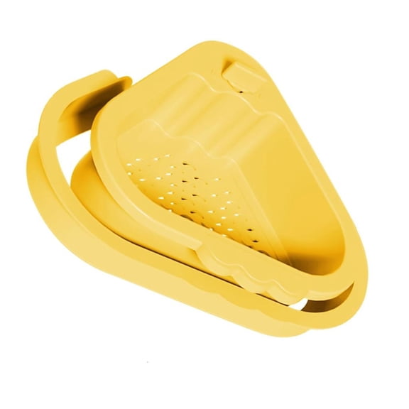 hejhncii Double Layer Food Scrap Catcher Triangular Sink Basket For Kitchen Waste Separation And Space Saving