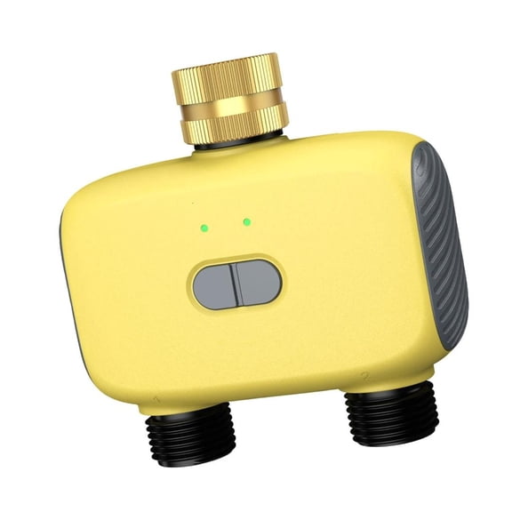 hejhncii Double Valves Automatic Sprinkler Controller App Control Garden Watering Timer