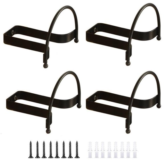 hejhncii Elegant Curved Metal Hat Hanger for Headwear Scarves Entryway Closet Organization