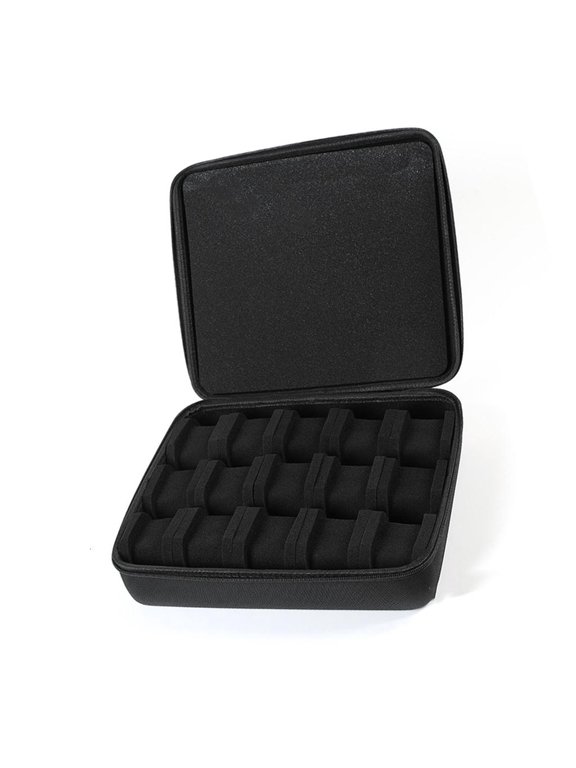 Elegant Watch Storage Box for 15 Pieces Portable for Home and Travel Use