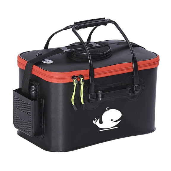 hejhncii Fishing Fish Box Portable EVA Live Fish Bucket Fishing Accessory Fishing Tackle Multifunctional Live Fish Baits Bucket