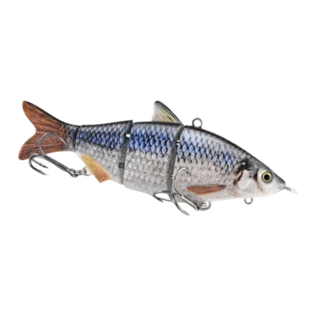 hejhncii Fishing Tackle Robotic Swimming Lure 4 Segement Fishing Baits Electric Baits