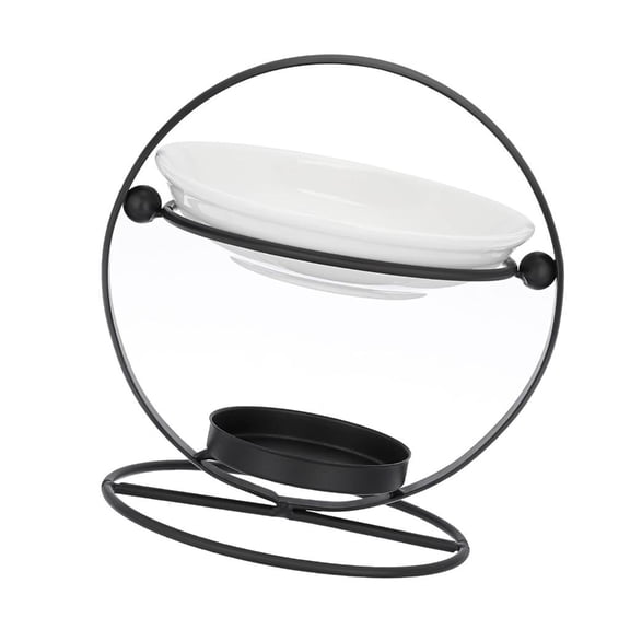 hejhncii Geometric Circle Wax Melt Burners Ceramics Essential Oil Warmer for Relaxation