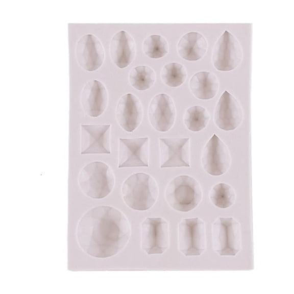 hejhncii Geometric Gem- Fondant Chocolate Mold Cake Decorating Tool Baking Accessories