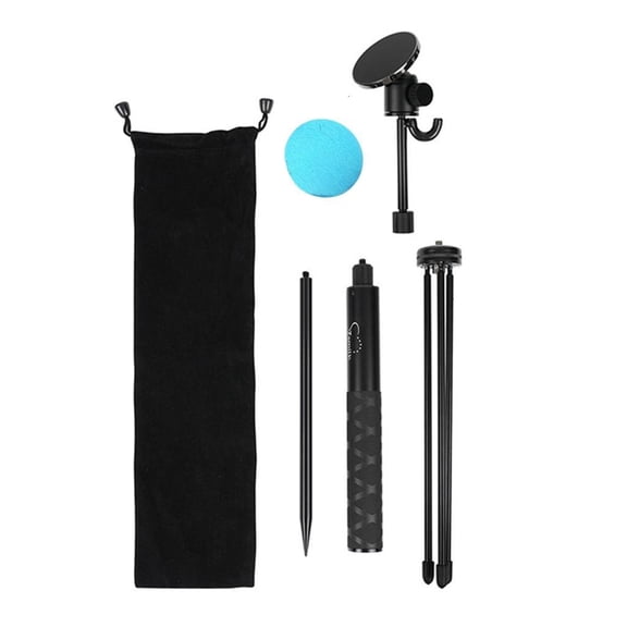 hejhncii Golf Swing Aid Magnetic Phone Stand Expandable Aluminum Rod With Storage Bag for Trainings Session
