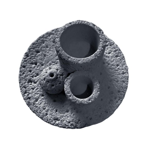 hejhncii Handcraft Decorative Cement Burning Dish Burners Holder For Aromatherapies Sages Bundles And Home Decoration Accent