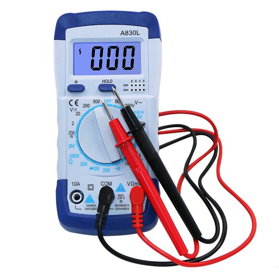 hejhncii Handheld Digital Multimeter Backlights Voltmeter Ohm Voltages Continuitys Test