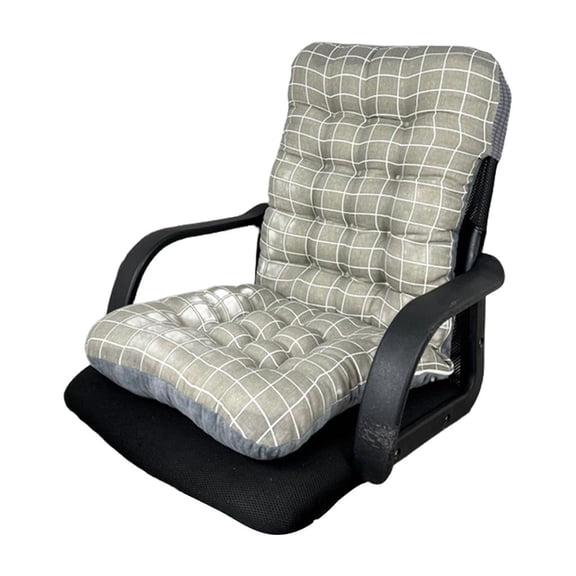 hejhncii High Back Chair Cushions with Tie, Thick and Plushes Seat Pad for Outdoor Chaise