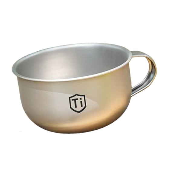 hejhncii High Performances Titaniums Coffees Mugs Outdoor Use Comfortable Handle Durability