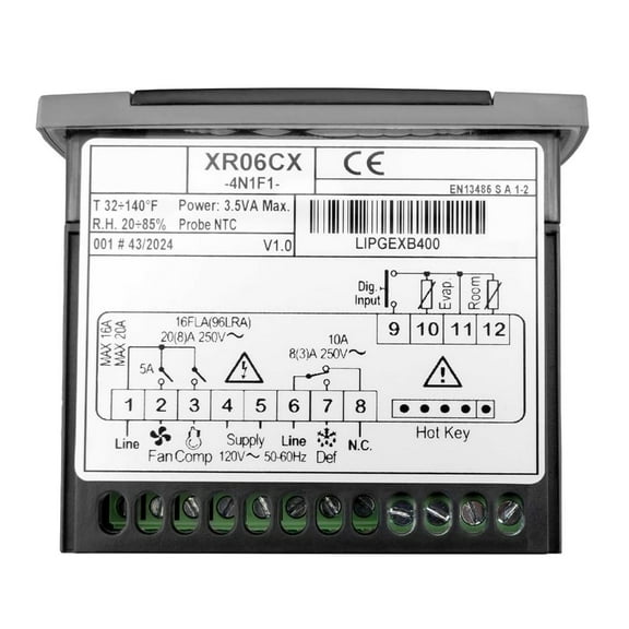 hejhncii High Sensitivity Thermostat For Commercial Freezers Mini Fridges Double Probe Design For Accurate Temperature Regulation