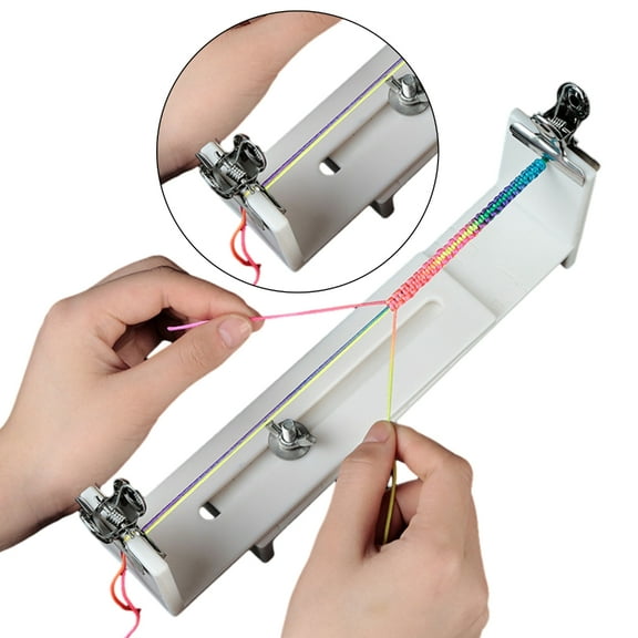 hejhncii Jig Bracelet Maker Kits,Jig Bracelet Maker Wooden Frame Paracord Weaving Braiding Craft Tool for Braiding Bracelets