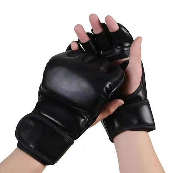 hejhncii Kickboxing Gloves Boxing Gloves Half Finger Punching Gloves Heavy Bag Gloves
