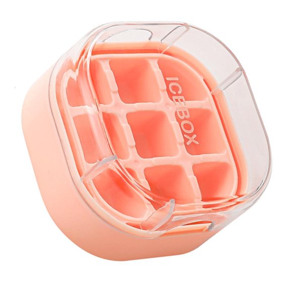 hejhncii Kitchen Silicone Ice Maker 9 Grid Easy To Disassemble Ice Cubes Tray with Lid