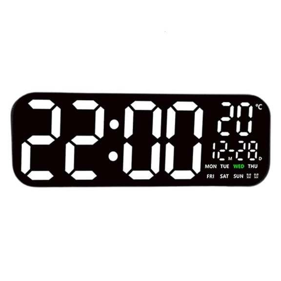 hejhncii Large Screen LED Digital Clock with Remote Control Timer Functions Auto Dimming