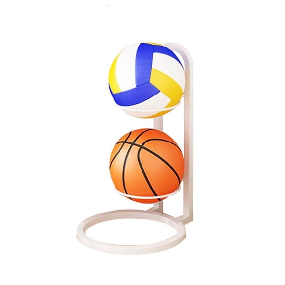 hejhncii Metal Basketball Ball Storage Rack Multilayer Sport Equipment Stand Rolling Ball Vertical Display Rack Organizers