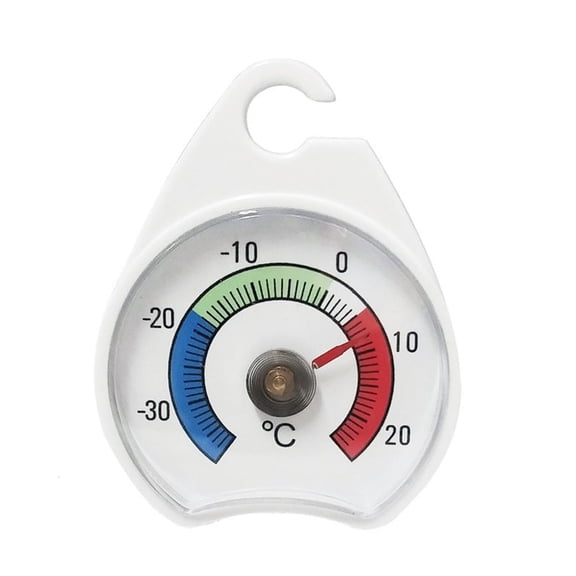 hejhncii Mini Refrigerator Thermometer Digital Hook Thermometers with Red Indicator for Home Kitchen Shopping Mall Freezer Fridge Temperature Measure Gague