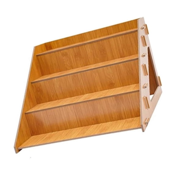 hejhncii Modern 4 Level Kitchen Storage Unit Wooden Dessert Rack Cake Presentation Stand