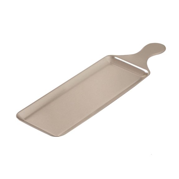 hejhncii Multifuntional Stainless Steel Plates Rectangular Steak Plate Cooking Plate Suitable for Party Picnics and Family Meals