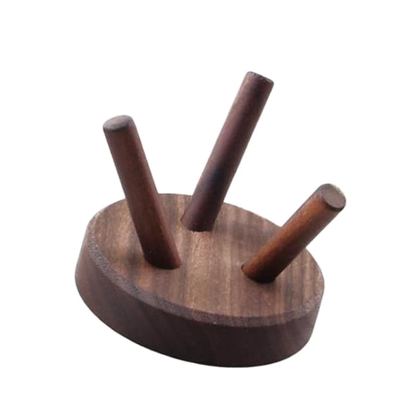 hejhncii Multipurpose Crystal Ball Holder Wooden Display Rack Stand For Baseball Softball Awards Compacts Design Easy Assembly