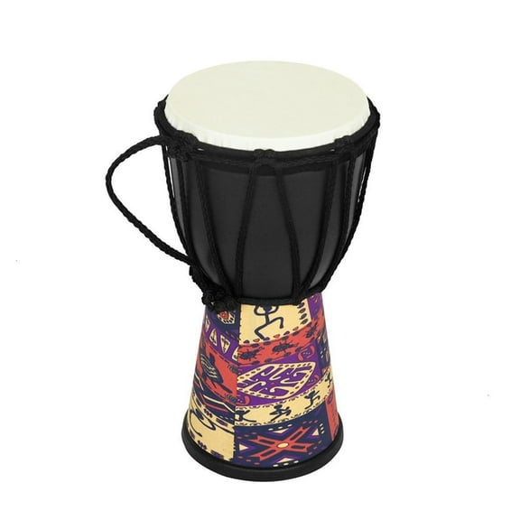 hejhncii PVC Goat Skin Hand Drum Musical Handheld Percussion Instruments African Hand Drum 4 Inch Profession African Djembe Drum