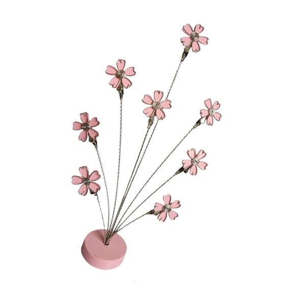 hejhncii Photo Tree Holder Flower Shape Metal Card Clip Holder Desk Photo Display Stand Note Memos Organiser For Wedding Birthday