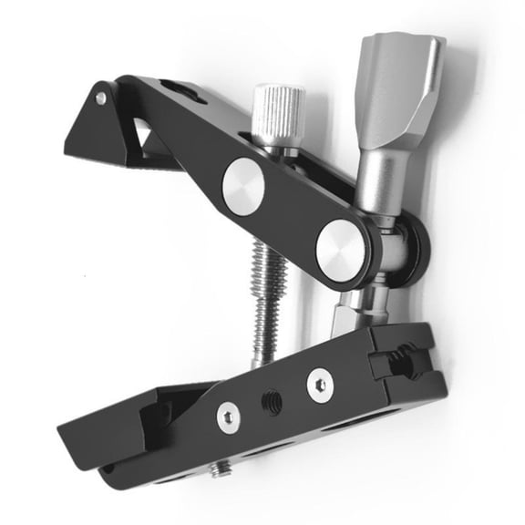 hejhncii Photography Super Clamp 1/4 3/8 Screw Holes Mount Adapter with Ballhead Attachment for Action Cameras and Microphones