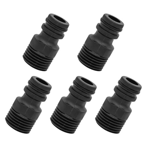hejhncii Plastic 5 Piece External Thread Nipple Connector For Secure Water Pipe Installation In Bathroom Kitchen