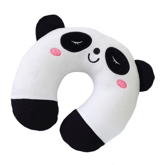 hejhncii Plush Neck Pillow With Lovely Panda Designing Question Mark Shape Optional