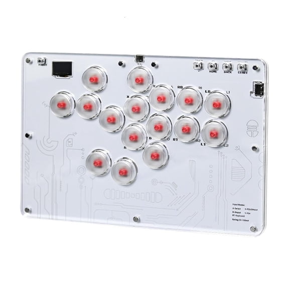 hejhncii Precise Gaming Controller Ergonomic LED Arcade Keyboards for P4/Steam