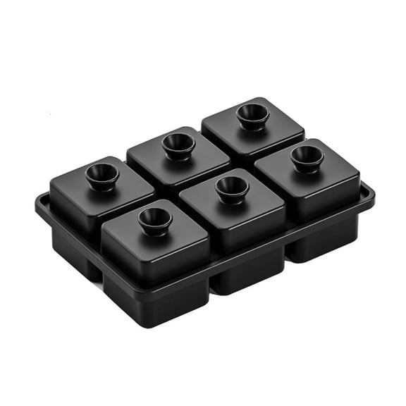 hejhncii Premium 6 Cavity Silicone Rhombus Shape Ice Cubes Maker For Cocktails Enthusiasts