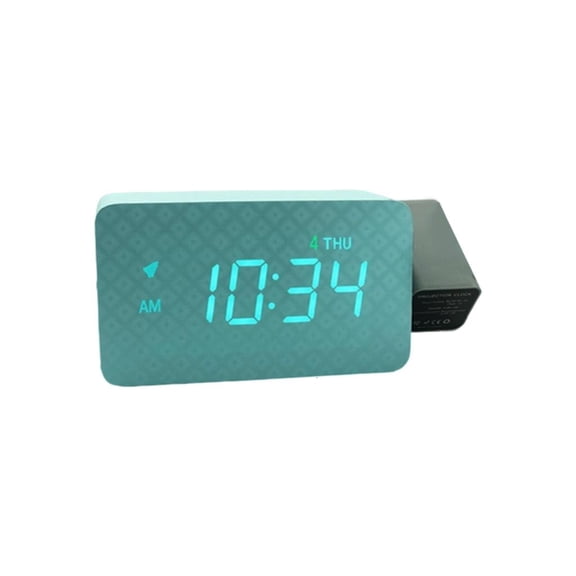 hejhncii Projection Clock for Bedroom Ceiling, Alarm Clocks with 180° Rotatable Projector