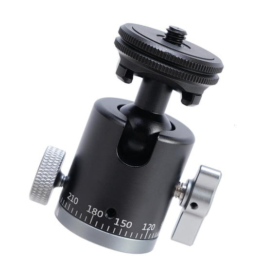 hejhncii RJ084 Two in One Panoramic Mini Tripod Head Versatile Camera Support Simple Installation for Various Camera Accessories