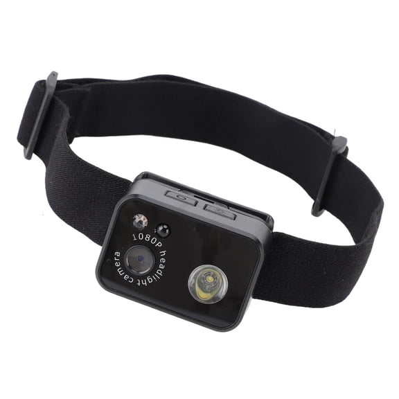 hejhncii Rechargeable Headlamp Camera With Bright LED Light Clear Footages Camera