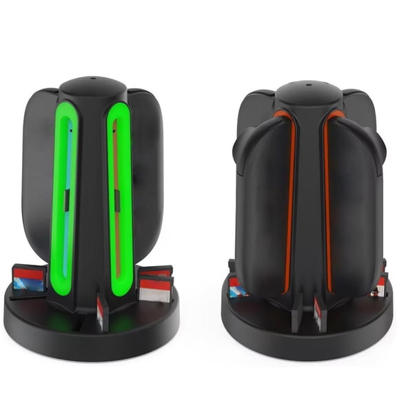 hejhncii Replacement Game Controller Charging Station 4 in 1 with LED Light Charging