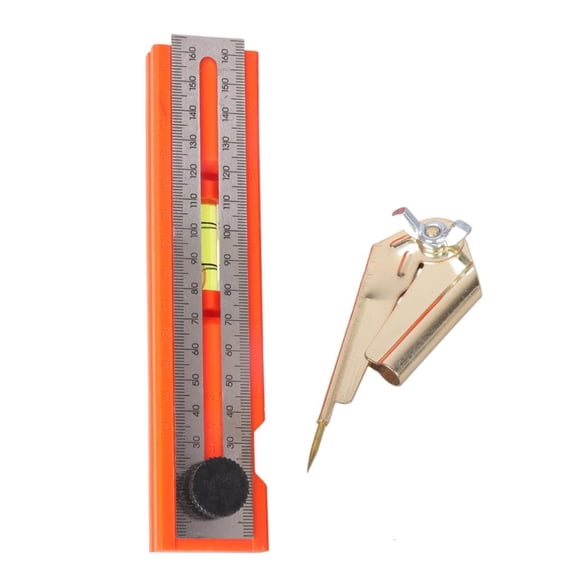 hejhncii Rotatable Marking Ruler Woodworker Horizontal Mark Base with Blisters Multifunctional Positioning Ruler Measuring Tool