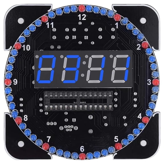 hejhncii Science Project Digital Clock Temperature Display Alarm Auto Adjust Brightness