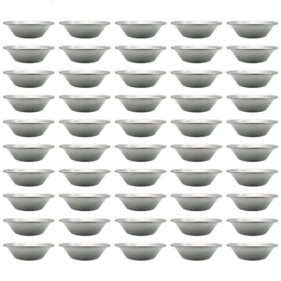 hejhncii Set of 50 Nonstick Moulds for Pudding Eggs Tart Cupcakes Cookie Aluminums Molds