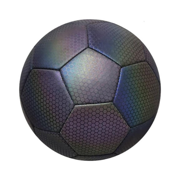 hejhncii Soccer Balls Reflective Soccer Balls Size 4, 5 Glowing Reflective Football Indoor Outdoor School Training Soccer Balls